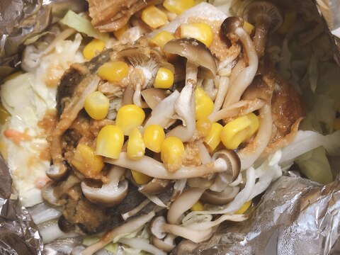 鮭のホイル焼き♪味噌バターコーン